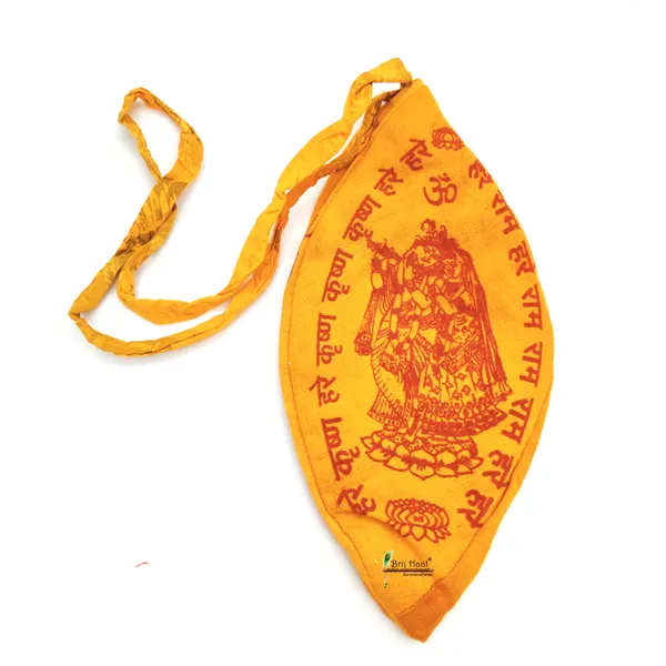 White_wood_hare_ram_carving_jaap_japa_mala_108+1_Beads_8mm_With_Cotton_Gaumukhi_bag_Jholi