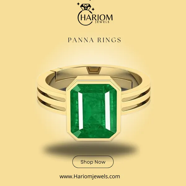 Panna_Green_Emerald_Created_Panchdhatu_Adjustable_Silver_Plating_Ring_For_Astrological_Purpose_Men_&_Women_From_4.25_Ratti_to_20.25_Ratti