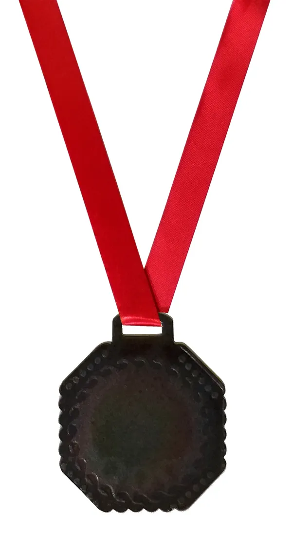Pack_Of_12_Bee_Hive_Medals_|_With_Satin_Ribbon_|_Size_-_2.25_Inch_Dia_|_Brown