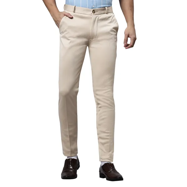 Beige_Lycra_Checked_Stretchable_Formal_Trouser_for_Men