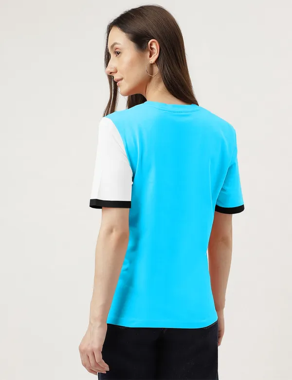 Colorblock_Women_Round_Neck_Multicolor_T-Shirt