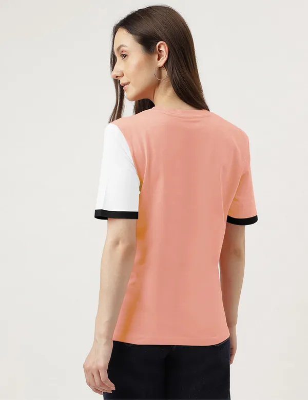 Colorblock_Women_Round_Neck_Multicolor_T-Shirt