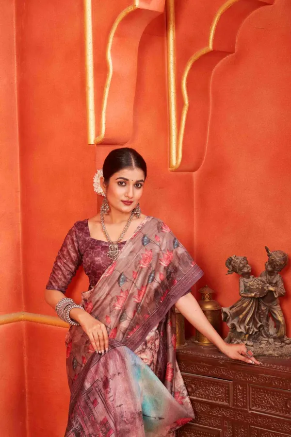 Multicolor_Chanderi_Silk_Fancy_Digital_Printed_Saree_With_Blouse