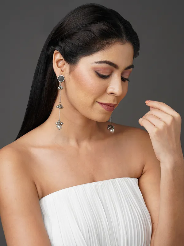 German_silver_long_earring