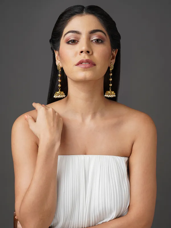 Gold_toned_long_peacock_earring