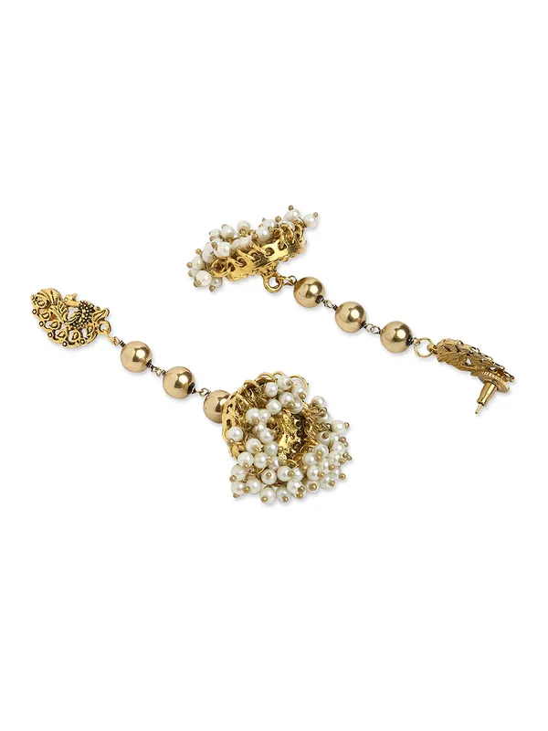 Gold_toned_long_peacock_earring
