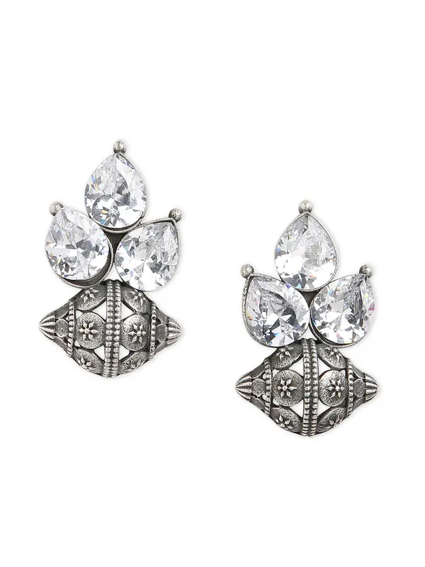 German_silver_daimond_shaped_earring