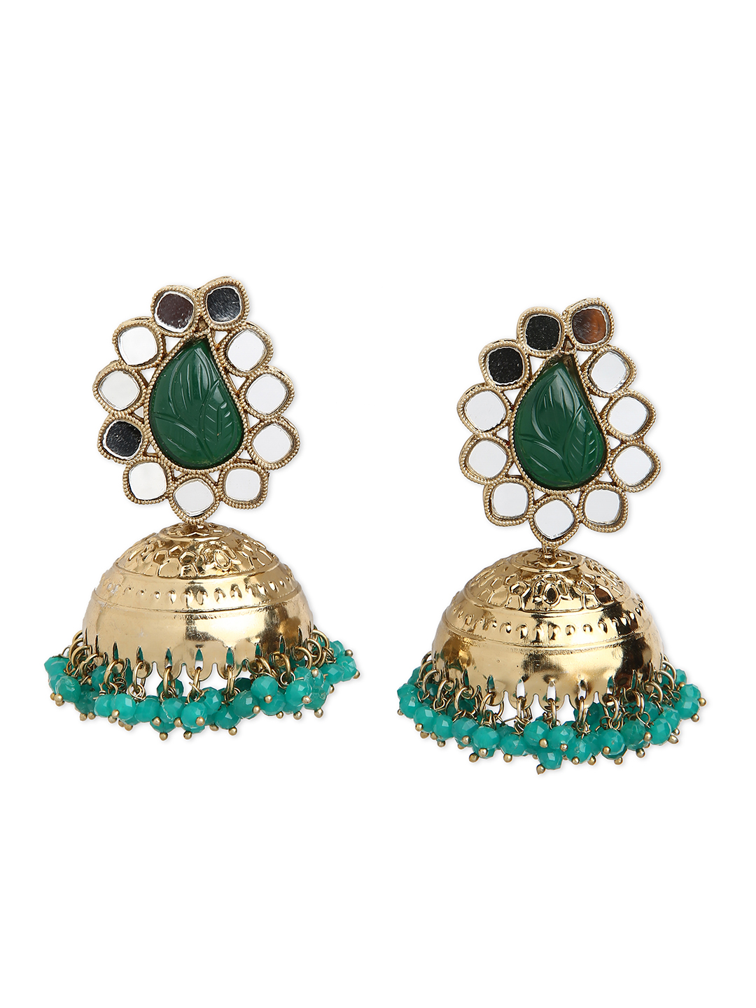Gold_toned_green_jhumka_earring