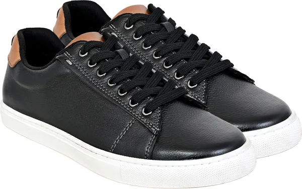 Black_Suede_Lace-Up_Sneakers_For_Men