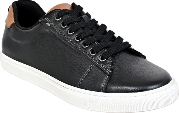 Black_Suede_Lace-Up_Sneakers_For_Men