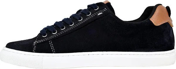 Navy_Suede_Lace-Up_Sneakers_For_Men