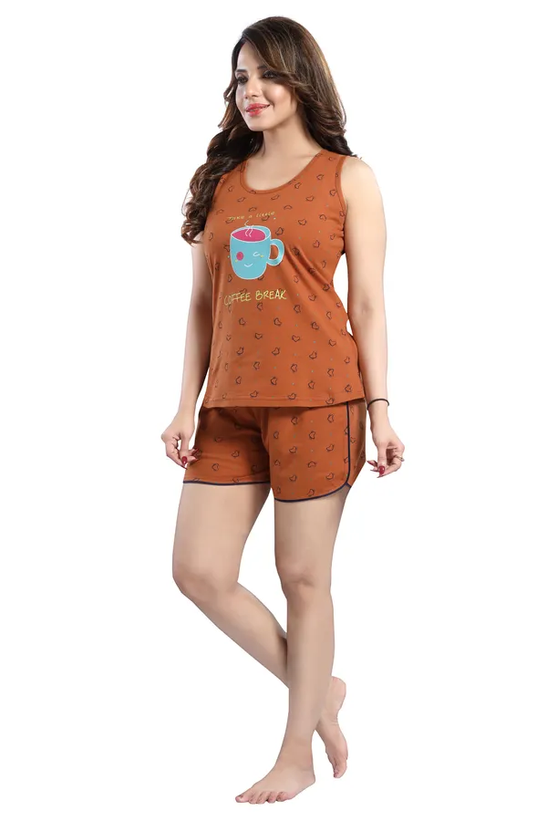 Light_Rust_Cotton_Fancy_Co-Ords_Set_For_Women