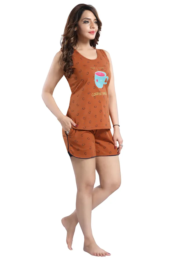 Light_Rust_Cotton_Fancy_Co-Ords_Set_For_Women