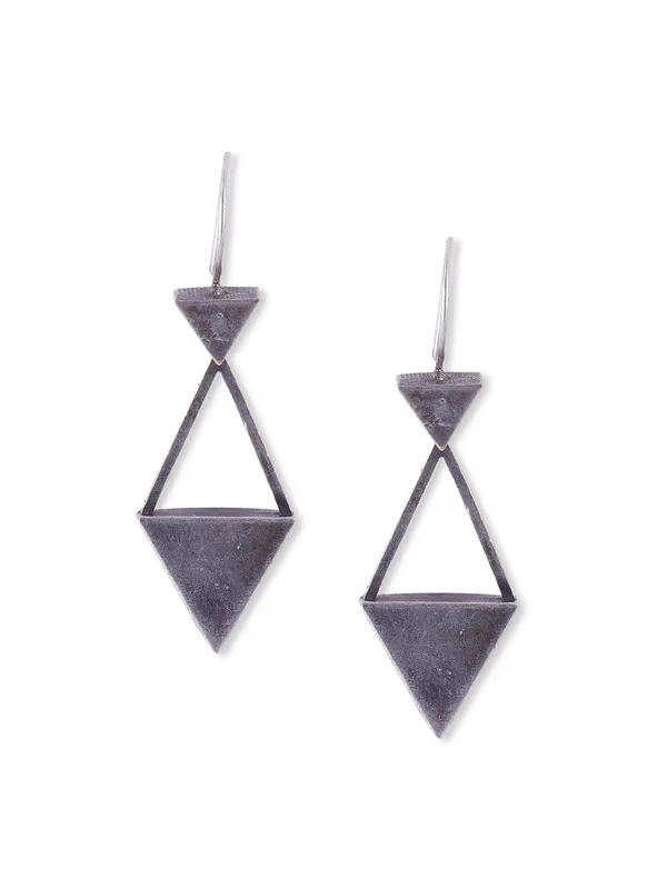 German_Silver_Geometric_Drop_Earrings
