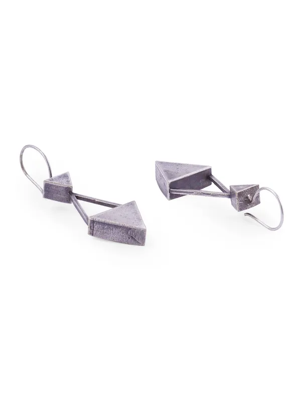 German_Silver_Geometric_Drop_Earrings