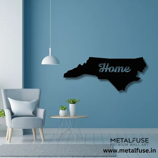 Wooden_Wall_Art_for_Home_Decoration__|_North_Carolina_Home__|_Black