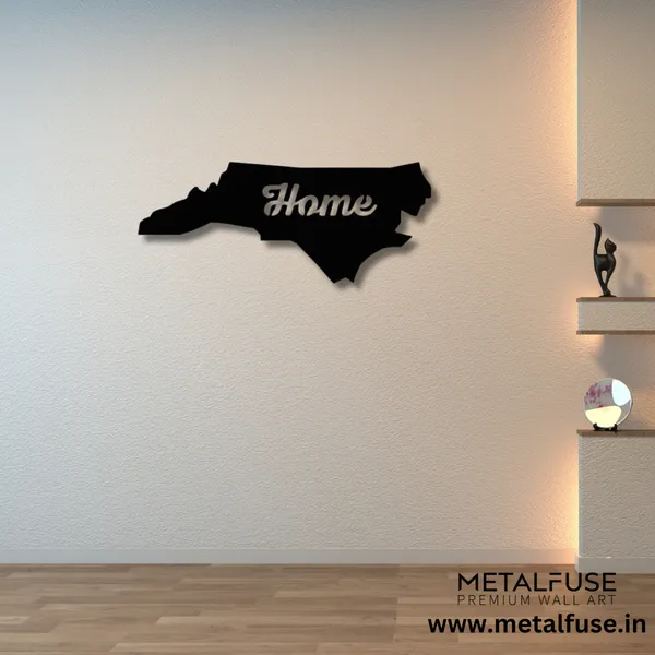 Wooden_Wall_Art_for_Home_Decoration__|_North_Carolina_Home__|_Black