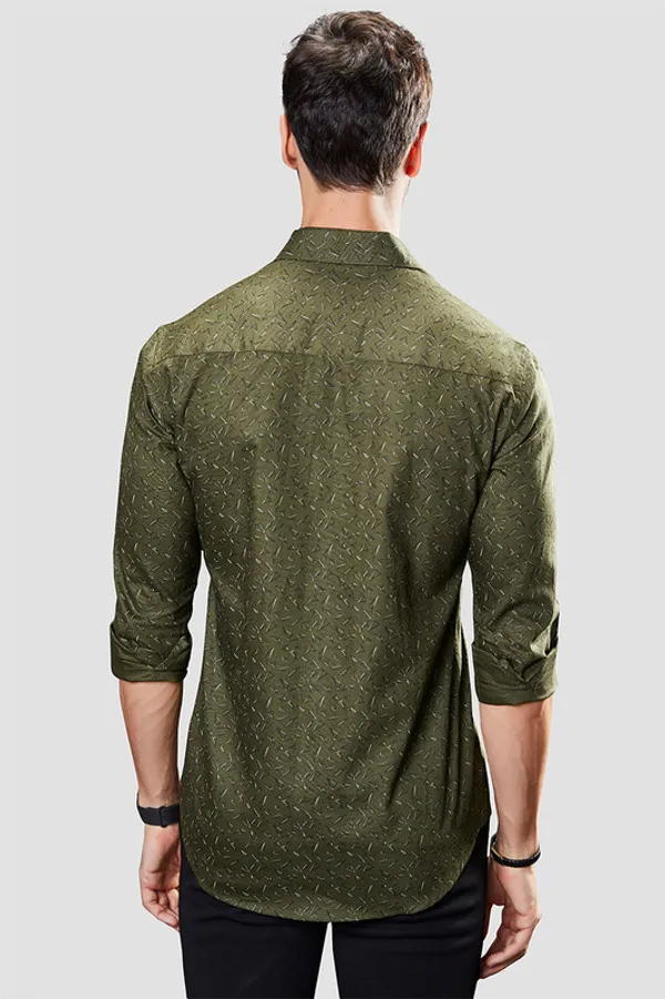 Caspar_GreenCotton_Geometric_Print_Full_Sleeves_Shirt