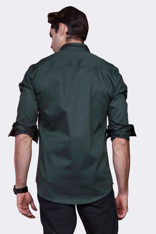 Pure_Egyptian_Giza_Cotton_Emerald_Green_Solid_Shirt