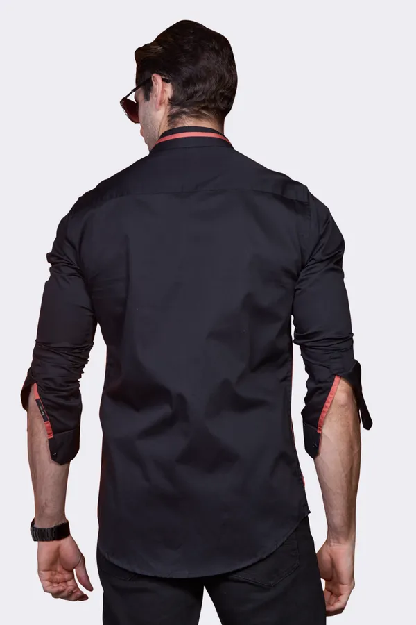 Pure_Egyptian_Giza_Cotton_Twinline_Black_Designer_Shirt