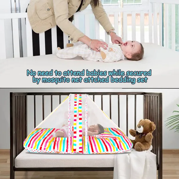 mite_Baby_Bedding_Set_with_Pillow_and_Sleeping_Bag_Combo_(Stripes)