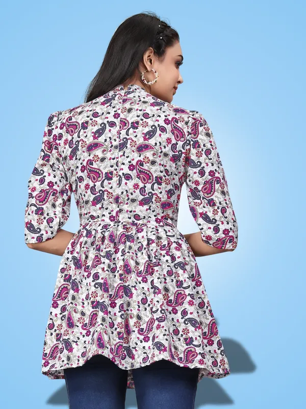 Pink_Crepe_Mango_Floral_Printed_Casual_Wear_Tops