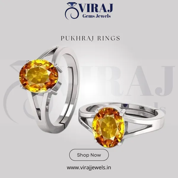 Yellow_Pukhraj_Created_Sapphire_Gemstone_Gold_Plated_Ring_For_Men_&_Women_From_4.25_Ratti_To_20.25_Ratti