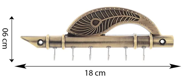 6_Copper_Hooks_Yellow_Key_Holder