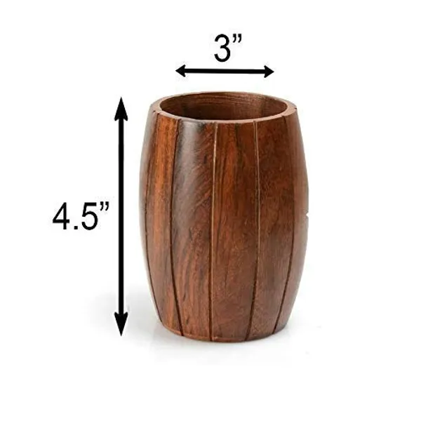 Sheesham_Wood_Barrel_Cutlery_And_Pen_Holder_Stand