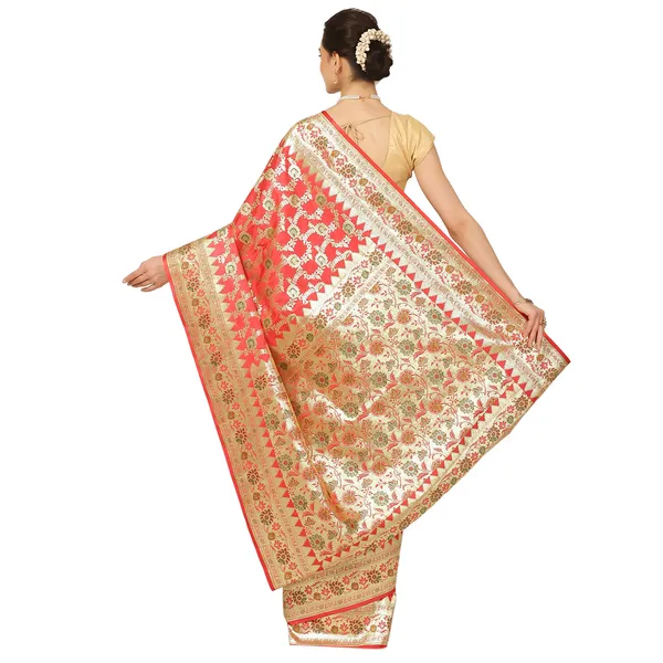 Peach_Katan_Silk_Banarasi_Sarees_For_Women
