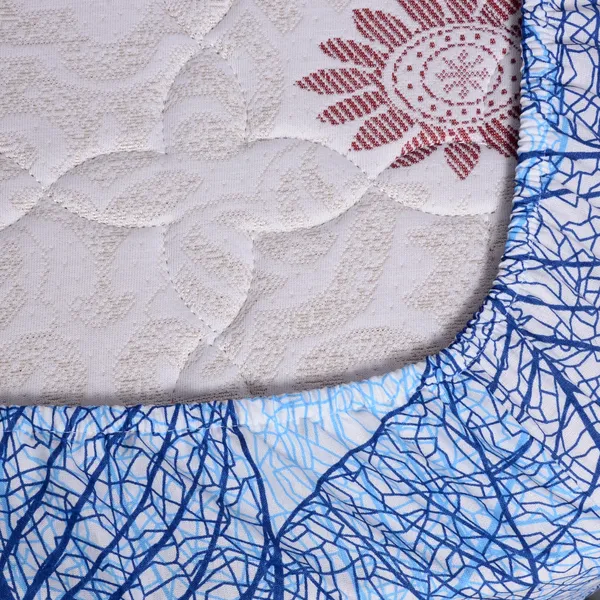 Iris_Blue_Bedsheet_For_Double_Bed_Elastic_Fitted_Cotton_Sheet_With_2_Pillow_Cover_(150_x_200_CM)_Dry_Leaf