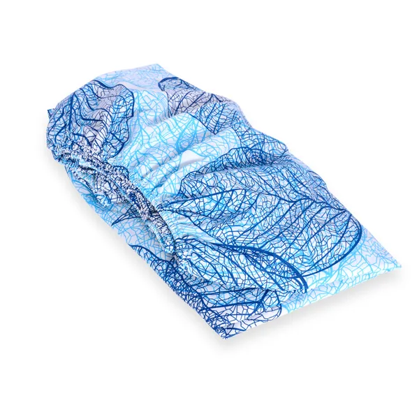 Iris_Blue_Bedsheet_For_Double_Bed_Elastic_Fitted_Cotton_Sheet_With_2_Pillow_Cover_(150_x_200_CM)_Dry_Leaf