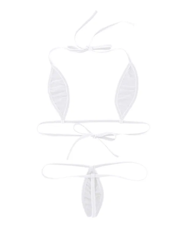 White_Mini_Bikini_Set_For_Women