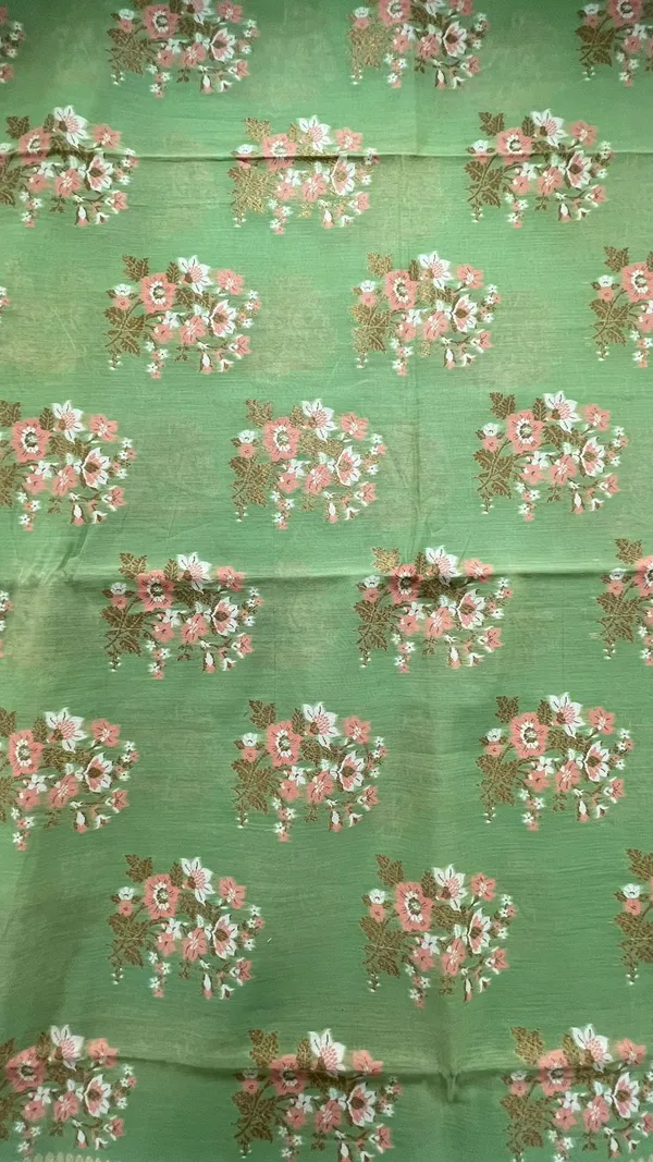 Humairah_Pure_Handloom_Green_Cotton_Floral_Zari_Mina_Boota_Banarasi_saree_with_Banarasi_Zari_Border_and_Green_Blouse