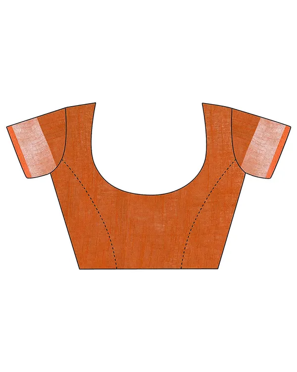 Handloom_Bhagalpuri_Cotton_Slub_Blend_Two_Dye_Saree_With_Running_Unstitched_Blouse_Piece