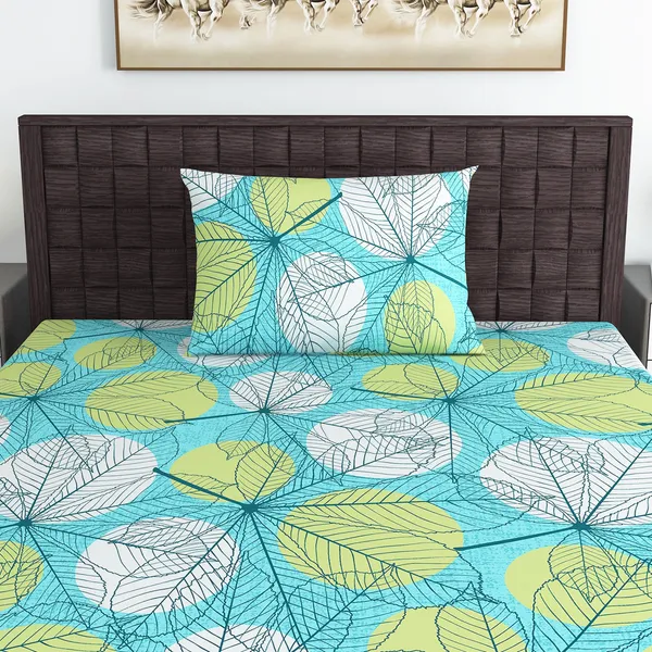 Dry_Yuca_Cotton_Blend_Single_Bedsheet_with_1_Pillow_Cover_for_Sleeping,_Gifting