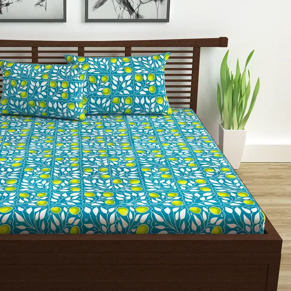 120_TC_100%_Cotton_Double_Abstract_Flat_Bedsheet_(Pack_of_1,_Turquise_Blue)