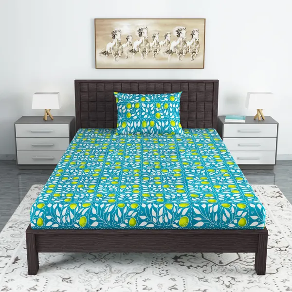 120_TC_Pure_Cotton_Single_Abstract_Flat_Bedsheet_(Pack_of_1,_Turquise_Blue)
