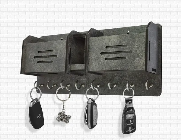 Stone_Gray_Wooden_Key_Holder_With_Storage_Box