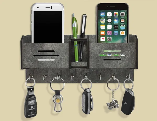 Stone_Gray_Wooden_Key_Holder_With_Storage_Box