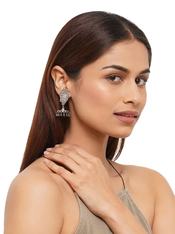 Silver-Toned_Contemporary_Drop_Earrings