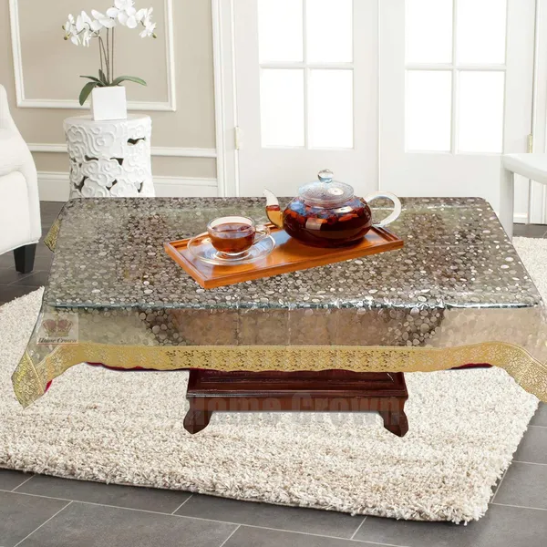 3D_Design_Clear_Transparent_Plastic_4_Seater_Waterproof_Center_Table_Cover_with_Golden_Lace_Border_-_(40x60_inch)
