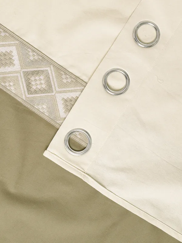 Pack_of_2_Cotton_Dark_Beige_Arizona_ikatee_Collection_Curtain_Set_for_Window_and_Door