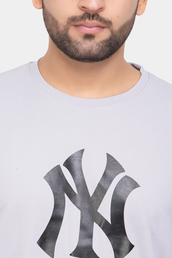 Grey_Honey_Comb_Printed_Round_Neck_Soft_T-Shirt_For_Men