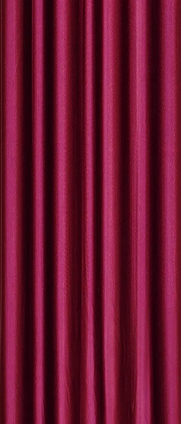 Polyester_Fabric_Flower_Design_Floral_and_Plain_-Modern_Silk_Look_parde_for_Home,_Living_Room,_Bedroom,_Offices_(Wine)_-_Set_of_3_Pc