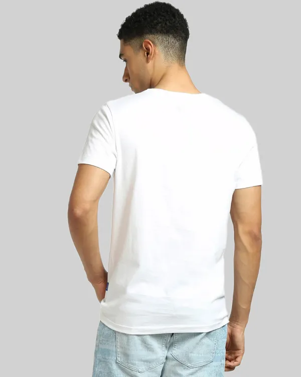 White_Printed_Half_Sleeve_Cotton_T-Shirt_For_Men