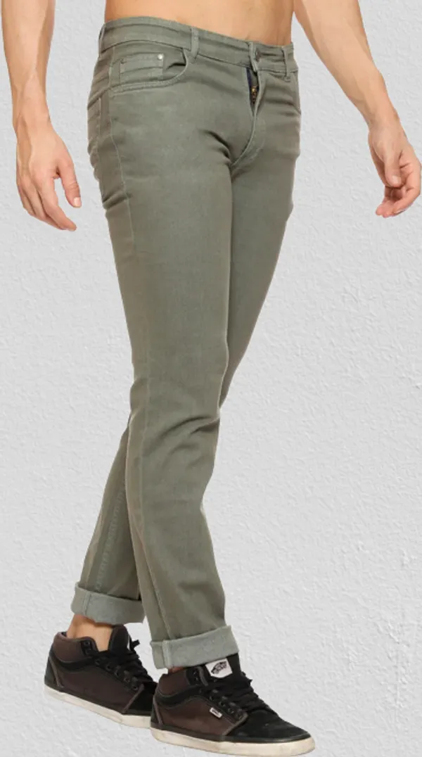 Men's_Olive_Regular_Fit_Premium_Cotton_Blend_Jeans