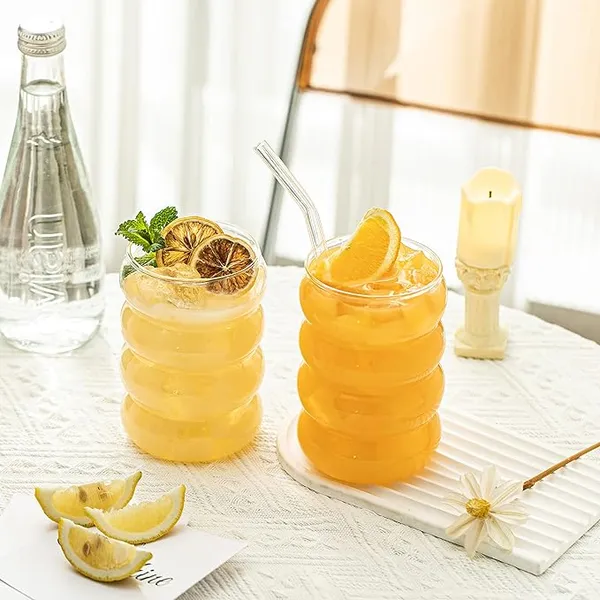 450ml_Drink_Coffee_Glass_Cup_with_Lid_and_Straw_Transparent,_Clear_Set_of_(1)
