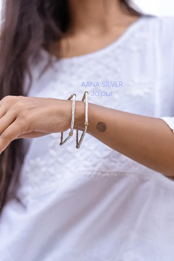 925_Pure_Sterling_Silver_|_Saundarya_Detailed_Square_Bangles_|_Well_Stamped_&_Hallmarked