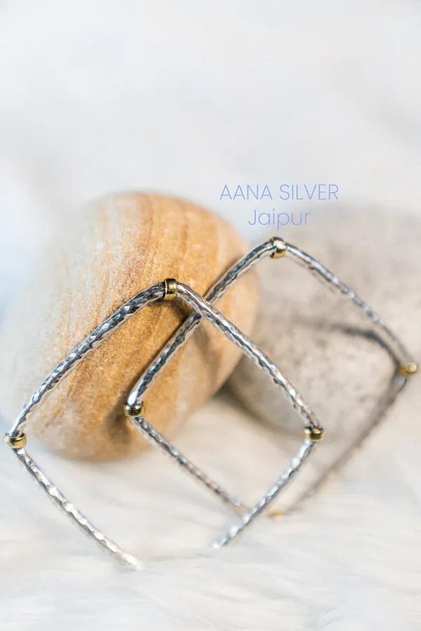 925_Pure_Sterling_Silver_|_Saundarya_Detailed_Square_Bangles_|_Well_Stamped_&_Hallmarked